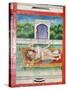 Scenes from the Kama Sutra from Cupboard in the Juna Mahal Fort, Dungarpur, Rajasthan State, India-R H Productions-Stretched Canvas