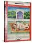 Scenes from the Kama Sutra from Cupboard in the Juna Mahal Fort, Dungarpur, Rajasthan State, India-R H Productions-Stretched Canvas