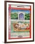 Scenes from the Kama Sutra from Cupboard in the Juna Mahal Fort, Dungarpur, Rajasthan State, India-R H Productions-Framed Photographic Print