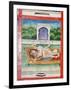 Scenes from the Kama Sutra from Cupboard in the Juna Mahal Fort, Dungarpur, Rajasthan State, India-R H Productions-Framed Photographic Print