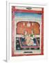 Scenes from the Kama Sutra from Cupboard in the Juna Mahal Fort, Dungarpur, Rajasthan State, India-R H Productions-Framed Photographic Print