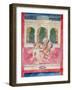 Scenes from the Kama Sutra from Cupboard in the Juna Mahal Fort, Dungarpur, Rajasthan State, India-R H Productions-Framed Photographic Print