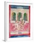 Scenes from the Kama Sutra from Cupboard in the Juna Mahal Fort, Dungarpur, Rajasthan State, India-R H Productions-Framed Photographic Print