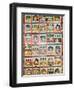 Scenes from the Kama Sutra in a Cupboard in the Juna Mahal Fort, Dungarpur, Rajasthan State, India-R H Productions-Framed Photographic Print