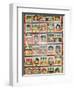 Scenes from the Kama Sutra in a Cupboard in the Juna Mahal Fort, Dungarpur, Rajasthan State, India-R H Productions-Framed Photographic Print