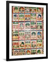 Scenes from the Kama Sutra in a Cupboard in the Juna Mahal Fort, Dungarpur, Rajasthan State, India-R H Productions-Framed Photographic Print