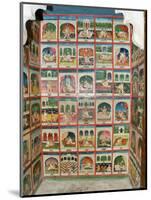 Scenes from the Kama Sutra in a Cupboard in the Juna Mahal Fort, Dungarpur, Rajasthan State, India-R H Productions-Mounted Photographic Print