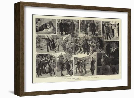 Scenes from the Life of a London Policeman-Robert Barnes-Framed Giclee Print