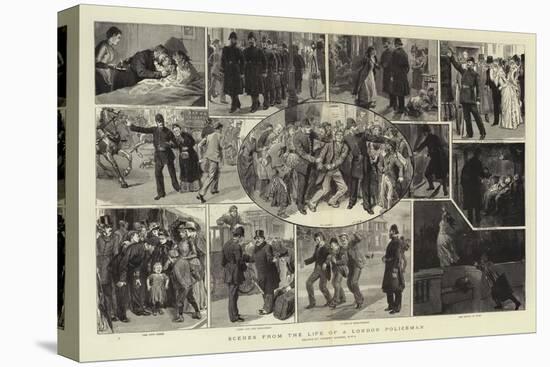 Scenes from the Life of a London Policeman-Robert Barnes-Stretched Canvas