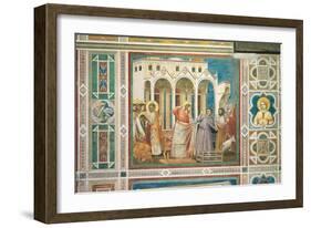 Scenes From the Life of Christ Expulsion of the Money Changers From the Temple-Giotto di Bondone-Framed Giclee Print