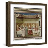 Scenes from the Life of Christ: Marriage at Cana-Giotto di Bondone-Framed Art Print