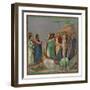 Scenes from the Life of Christ: Raising of Lazarus, 1304-1305-Franz Kellerhoven-Framed Giclee Print