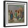 Scenes from the Life of Christ: Raising of Lazarus, 1304-1305-Franz Kellerhoven-Framed Giclee Print