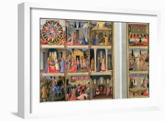 Scenes from the Life of Christ-Fra Angelico-Framed Giclee Print