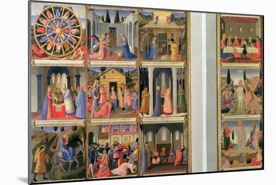 Scenes from the Life of Christ-Fra Angelico-Mounted Giclee Print