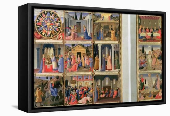 Scenes from the Life of Christ-Fra Angelico-Framed Stretched Canvas