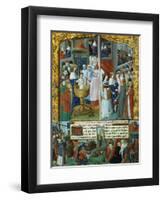 Scenes from the Life of Louis Ix, King of France, 13th Century-null-Framed Premium Giclee Print