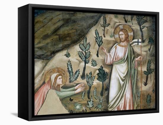 Scenes from the Life of Mary Magdalen: Noli Me Tangere-Pietro Cavallini-Framed Stretched Canvas