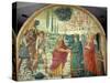 Scenes from the Life of Saint Joachim: Meeting at the Golden Gate-Benozzo Gozzoli-Stretched Canvas