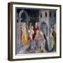 Scenes from the Life of Saint John the Baptist, Mary Taking Leave of Elizabeth and Zacharias-Lorenzo & Jacopo Salimbeni-Framed Giclee Print