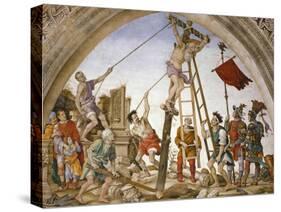 Scenes from the Life of Saint Philip: Crucifixion of the Saint-Filippino Lippi-Stretched Canvas