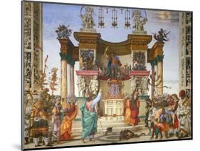 Scenes from the Life of Saint Philip: the Saint Driving the Dragon from the Temple-Filippino Lippi-Mounted Giclee Print