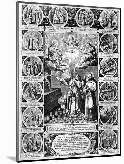 Scenes from the Life of St. Colette (1381-1447)-Theodor Galle-Mounted Giclee Print