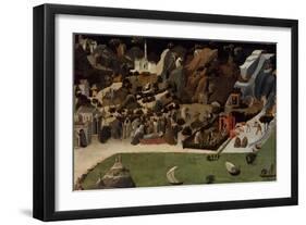 Scenes from the Lives of the Desert Fathers (Thebai)-Fra Angelico-Framed Giclee Print