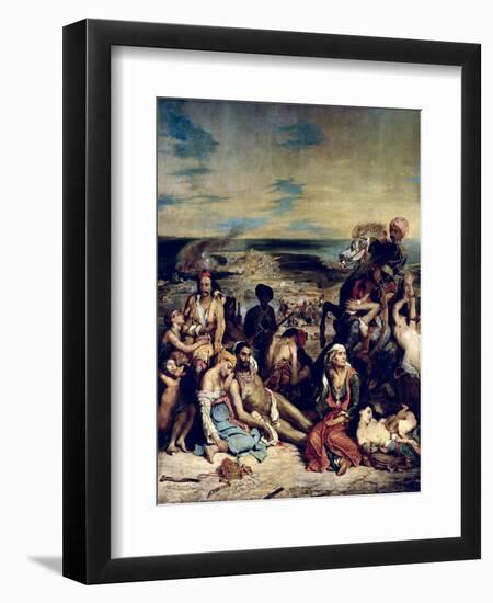 Scenes from the Massacre of Chios, 1822-Eugene Delacroix-Framed Giclee Print