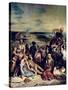 Scenes from the Massacre of Chios, 1822-Eugene Delacroix-Stretched Canvas