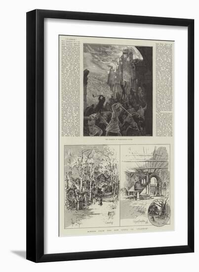 Scenes from the New Opera of Ivanhoe-Herbert Railton-Framed Giclee Print