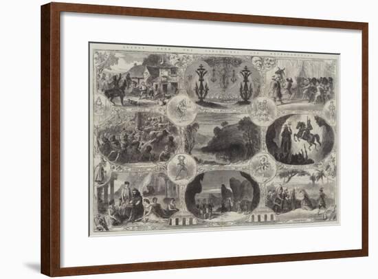 Scenes from the Pantomimes and Extravaganzas-null-Framed Giclee Print