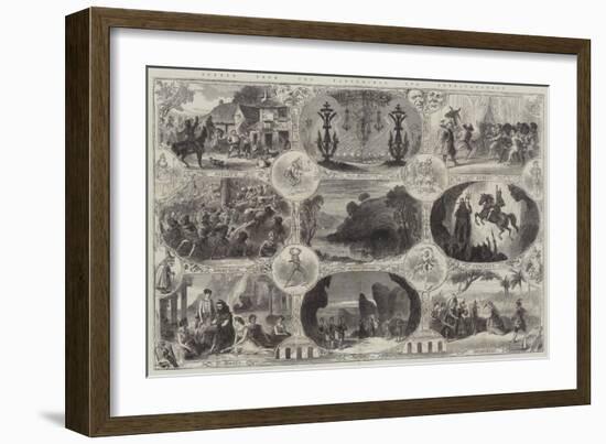 Scenes from the Pantomimes and Extravaganzas-null-Framed Giclee Print