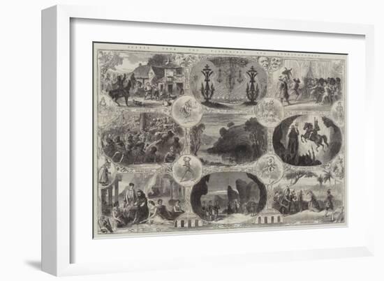 Scenes from the Pantomimes and Extravaganzas-null-Framed Giclee Print