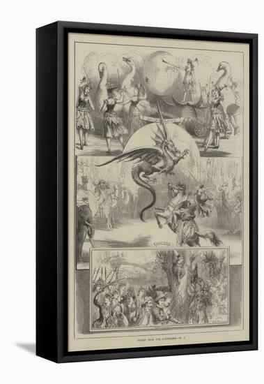 Scenes from the Pantomimes-David Henry Friston-Framed Stretched Canvas