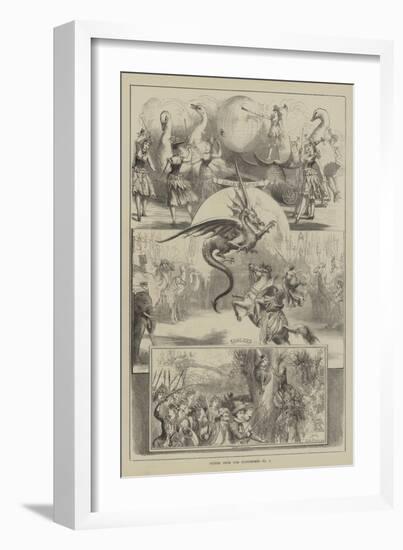 Scenes from the Pantomimes-David Henry Friston-Framed Giclee Print