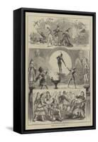 Scenes from the Pantomimes-David Henry Friston-Framed Stretched Canvas