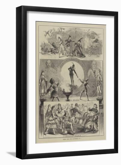 Scenes from the Pantomimes-David Henry Friston-Framed Giclee Print