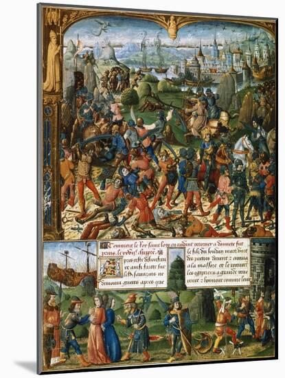 Scenes from the Seventh Crusade, 1248-1254 (15th Centur)-null-Mounted Giclee Print