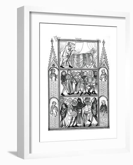 Scenes from the Story of Fauvel, 15th Century-null-Framed Giclee Print