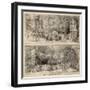 Scenes from the Tuileries: the Chairs and the Water Cart, 1760, Retouched 1763-Gabriel De Saint-aubin-Framed Giclee Print