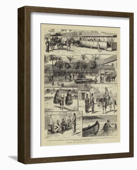 Scenes in Batavia, Island of Java-null-Framed Giclee Print