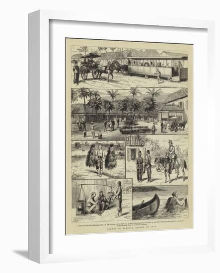 Scenes in Batavia, Island of Java-null-Framed Giclee Print