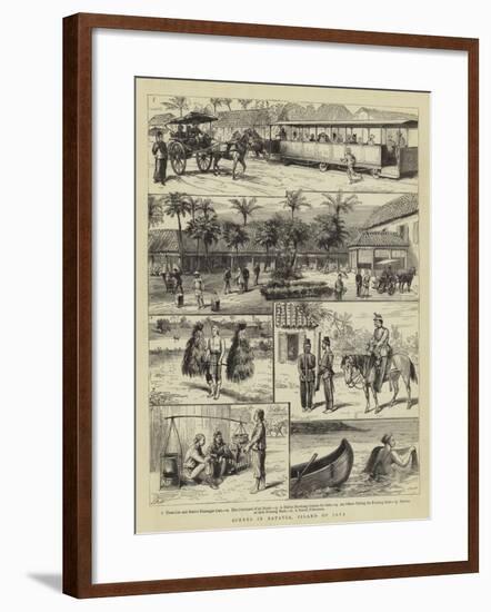 Scenes in Batavia, Island of Java-null-Framed Giclee Print