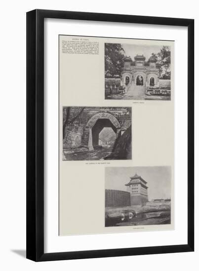 Scenes in China-null-Framed Premium Giclee Print