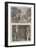 Scenes in India-null-Framed Giclee Print