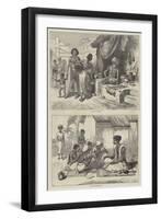 Scenes in India-null-Framed Giclee Print