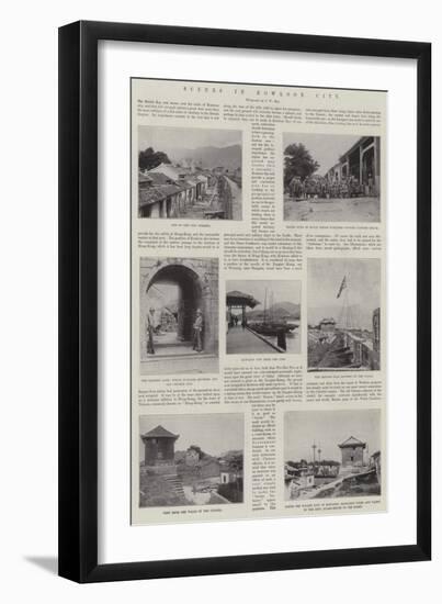 Scenes in Kowloon City-null-Framed Giclee Print