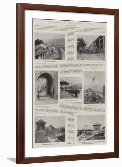 Scenes in Kowloon City-null-Framed Giclee Print