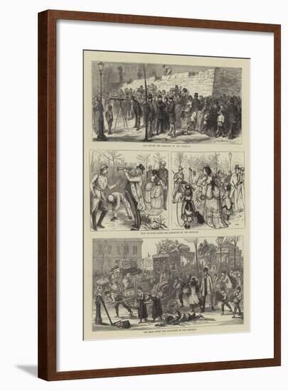Scenes in Paris During the Armistice-Godefroy Durand-Framed Giclee Print